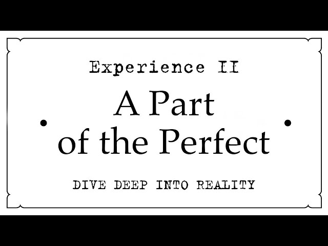 Experience II • A Part of the Perfect