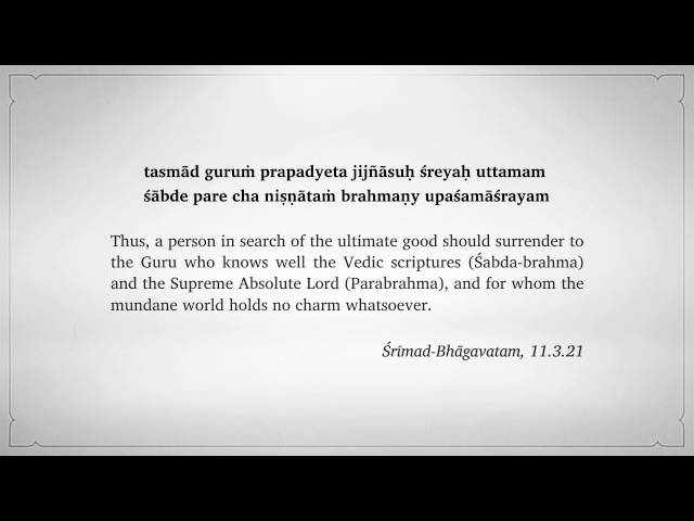tasmād guruṁ prapadyeta