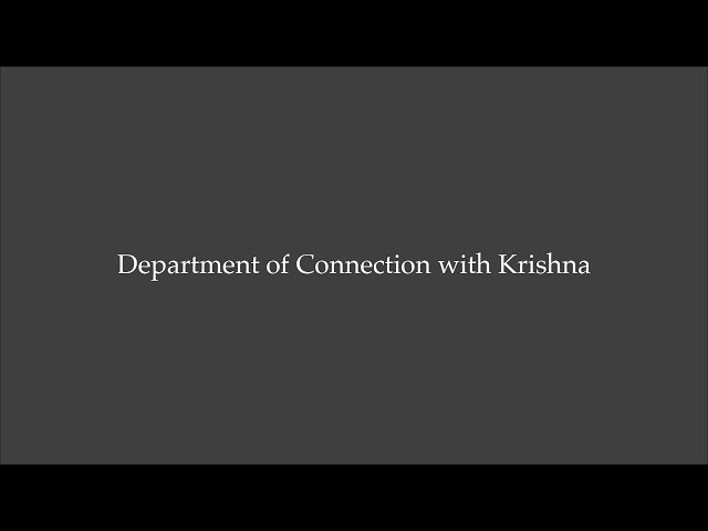 Department of Connection with Krishna